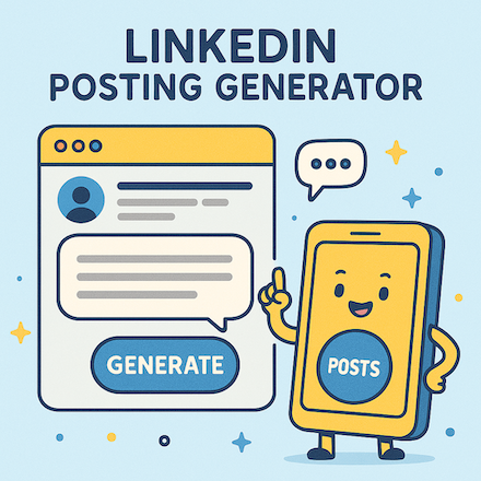 LinkedIn Posting Generator Illustration